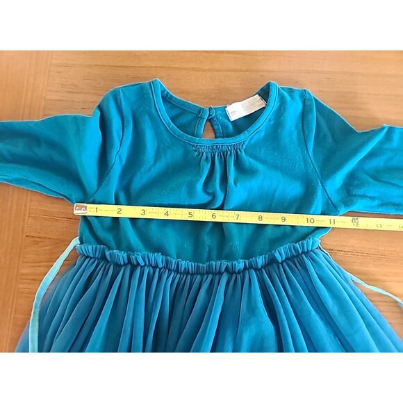 Maiduolu Girl's Teal Dress Tulle 100% Cotton, READ DESCRIPTION - Picture 8 of 9